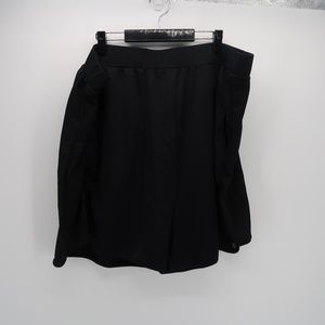 Full Beauty Women's Solid Black Skort Size 30/32